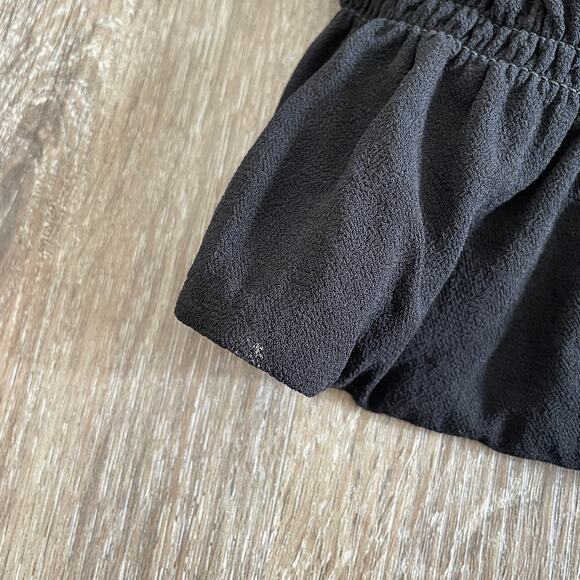 Reformation Ruched Waist Flutter Strap Tank Black - Size: Small - Picture 9 of 11